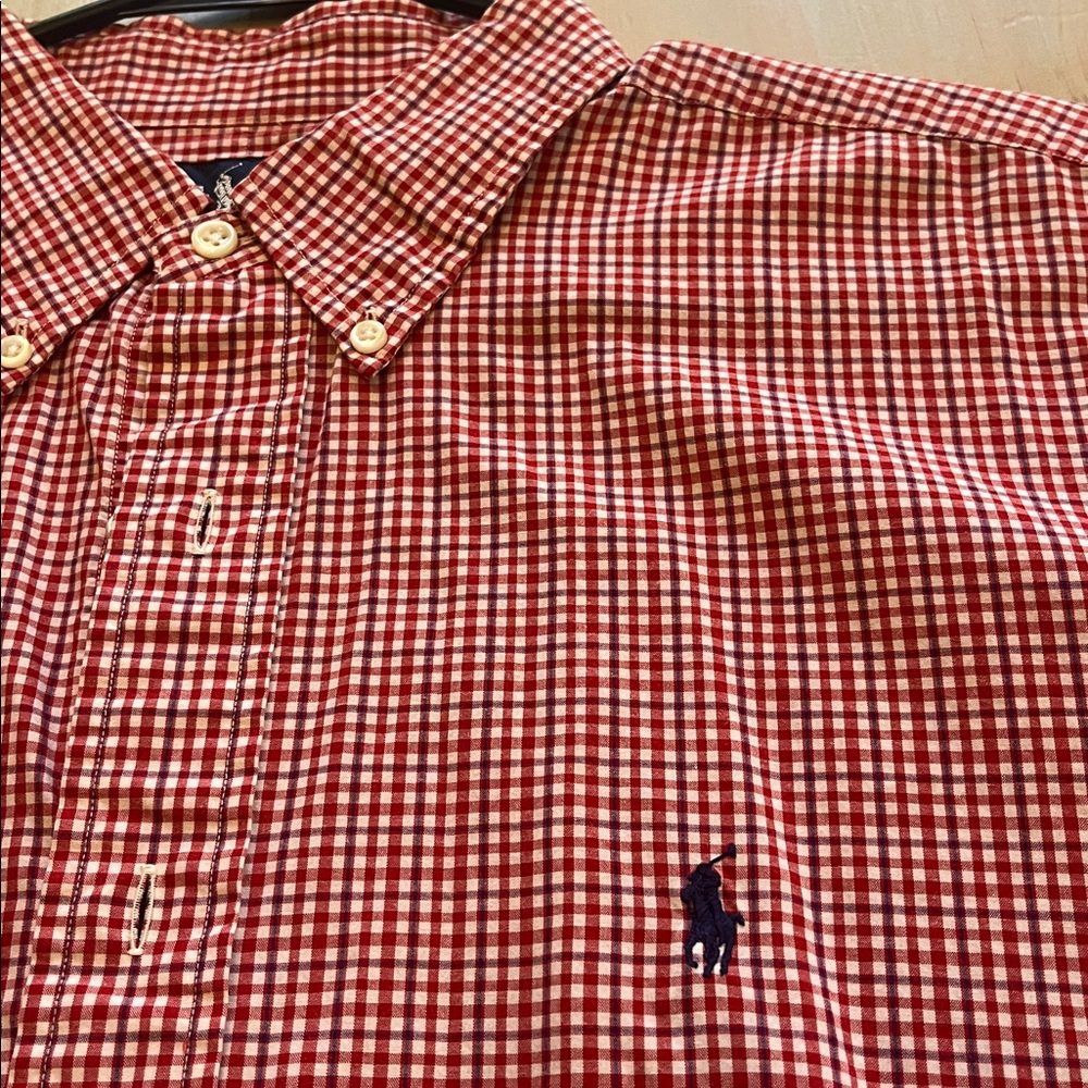 Men's POLO Ralph Lauren Red Checkered Shirt